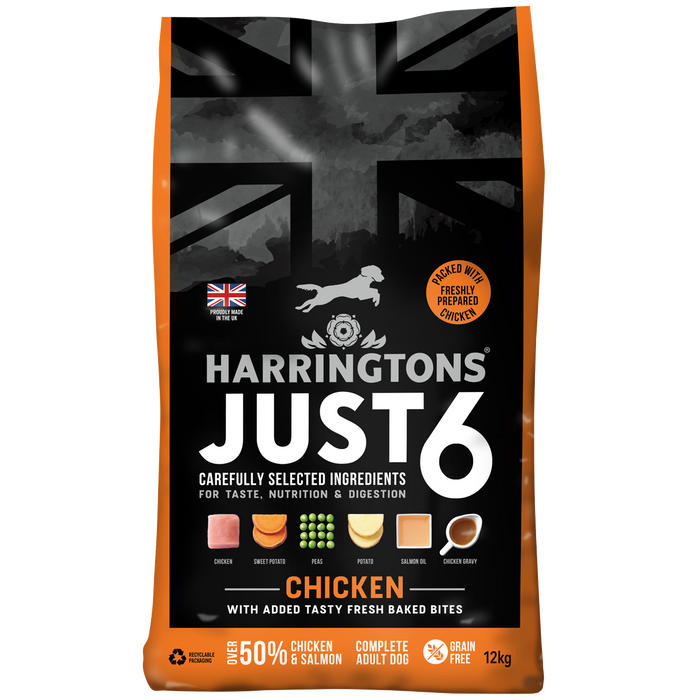 Just 6 Chicken & Vegetables Dry Dog Food 12kg