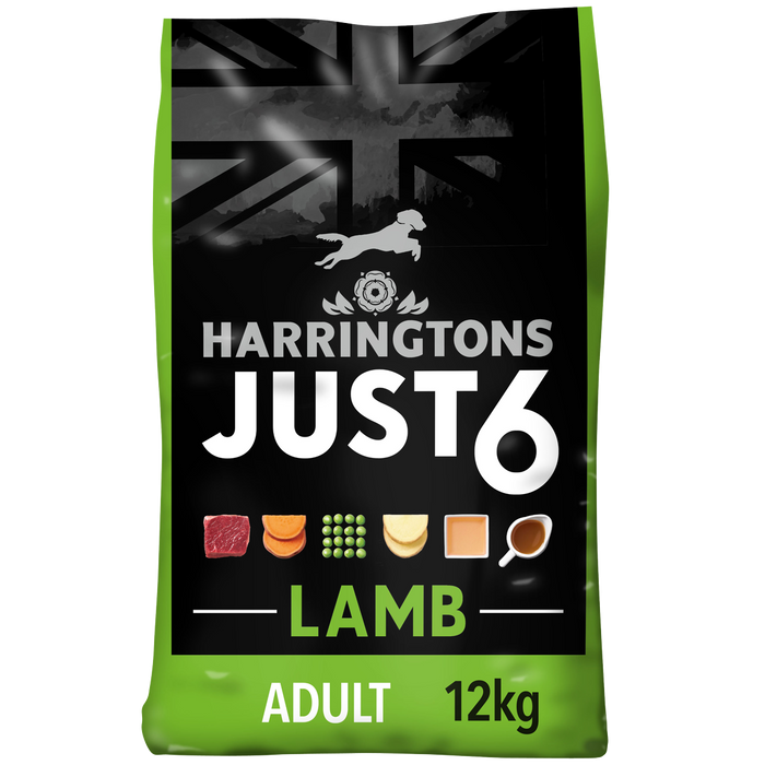 Just 6 Lamb & Vegetables Dry Dog Food 12kg