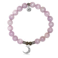 Kunzite Gemstone Bracelet with Friendship Stars Sterling Silver Charm