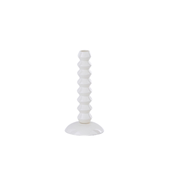 Large White Candle Holder