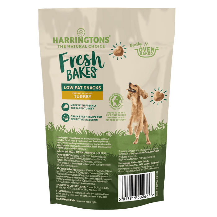 Lean Turkey Low Fat Grain Free Dog Treats 7 x 100g