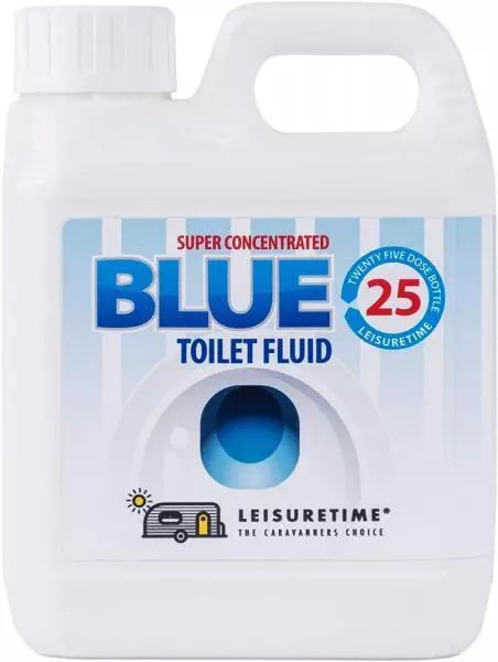 LeisureTime - Blue Toilet Chemical | 1L Cherry Scent 25 Doses