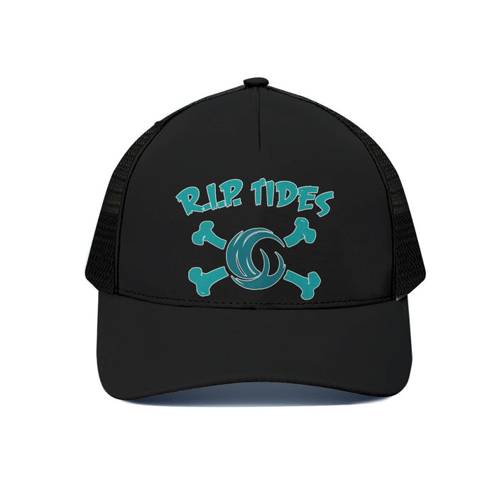 Maine Roller Derby  RIP Tides Unisex Trucker Hat With Black Half-mesh