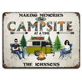 Making Memories One Campsite At A Time - Personalized Metal Sign, Camping Gift For Camping Lovers - MTS778