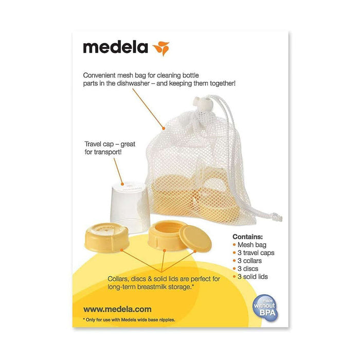 Medela Breast Milk Bottle Spare Parts-Breastfeeding-Medela-Clear/Yellow-ANB Baby Store