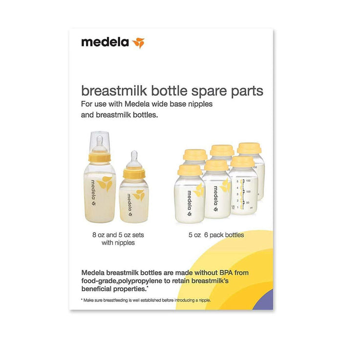 Medela Breast Milk Bottle Spare Parts-Breastfeeding-Medela-Clear/Yellow-ANB Baby Store