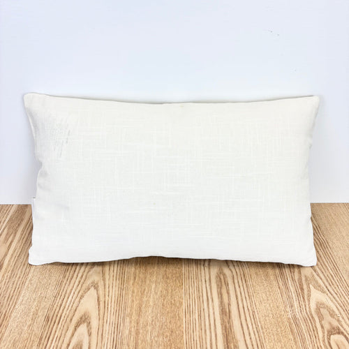 "Merry" Embroidered Lumbar Pillow