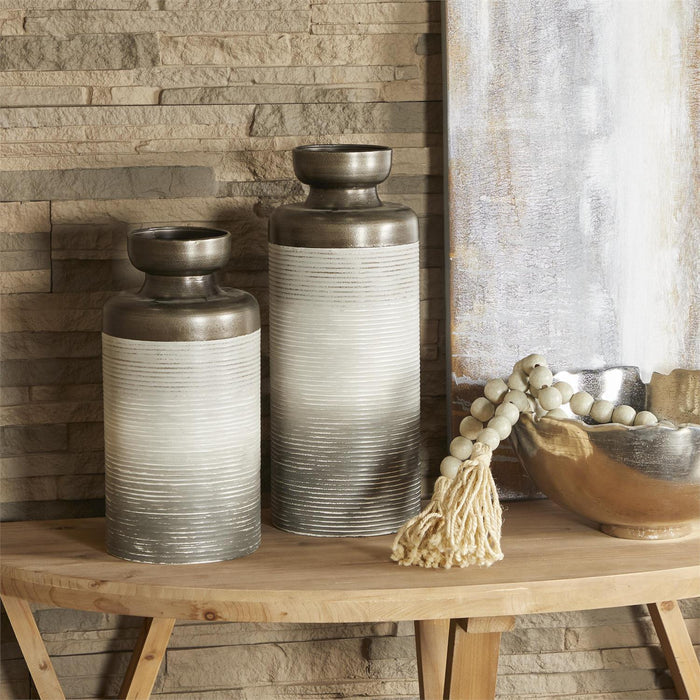Metal Vase Set