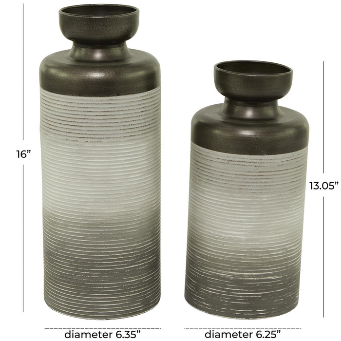 Metal Vase Set