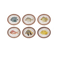 Oval Twisted Framed Glass Wall Fish Decor, 6 styles