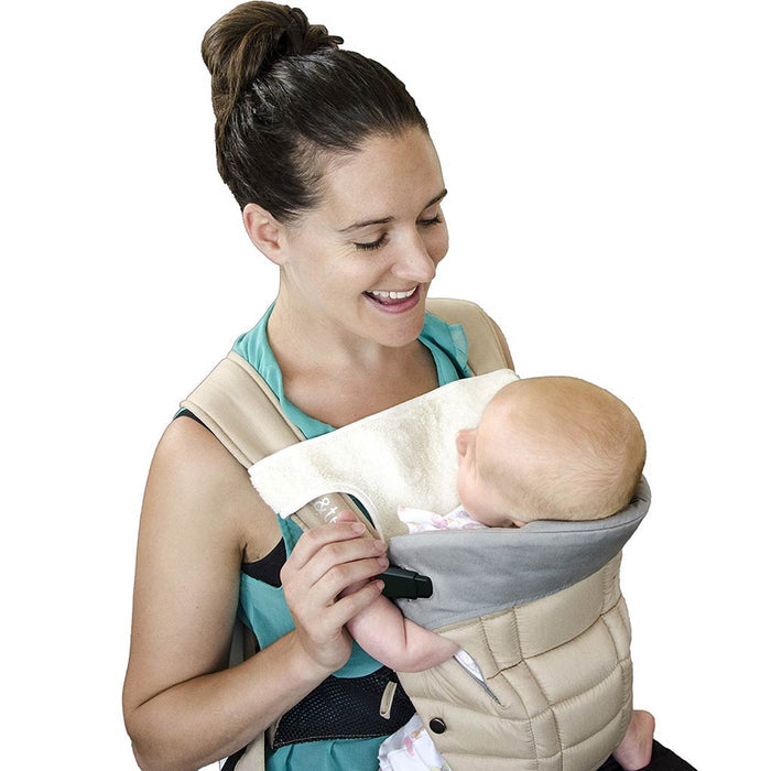 Phil and Teds V1 Carrier Bib-Mealtime Accessories-Phil & Teds-Beige-ANB Baby Store