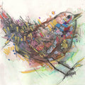Watermedia painting, Rainbow Bird by Crhistine Alfery
