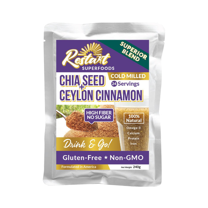 RESTART/240g/Cold Milled Chia Seed & Ceylon Cinnamon
