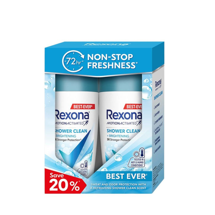 Rexona Roll-On Women - Shower Clean (Twin) 45ml X 2 - Bath