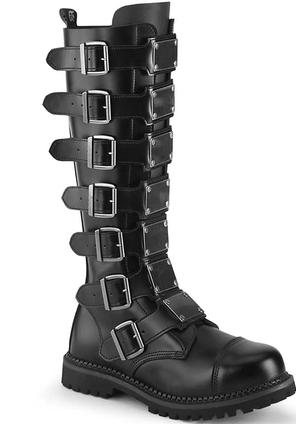 RIOT-21MP [Black Leather] | BOOTS [PREORDER]