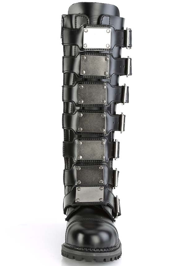 RIOT-21MP [Black Leather] | BOOTS [PREORDER]