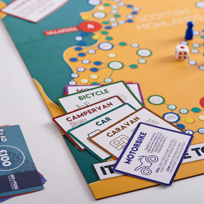 Road Trip The Game by No Fuss Travel Guides | Family Travel Board Game for 2-6 Players
