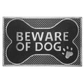 Rubber Mat Beware Of Dog