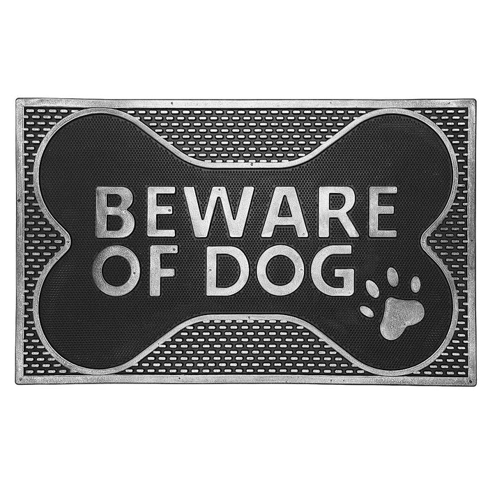Rubber Mat Beware Of Dog