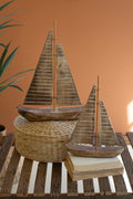 Rustic Recycled Wood Sailboats, two sizes available
