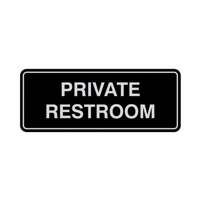 Signs ByLITA Standard Private Restroom Sign
