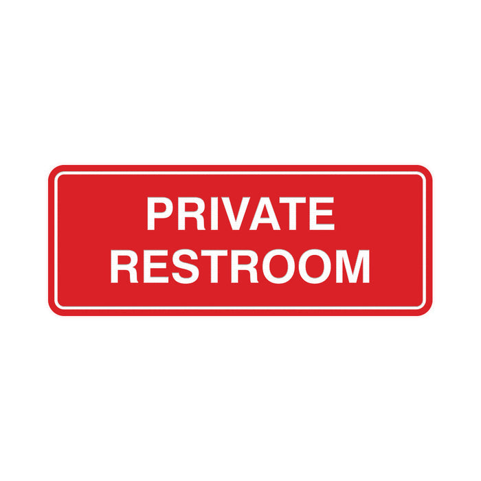 Signs ByLITA Standard Private Restroom Sign