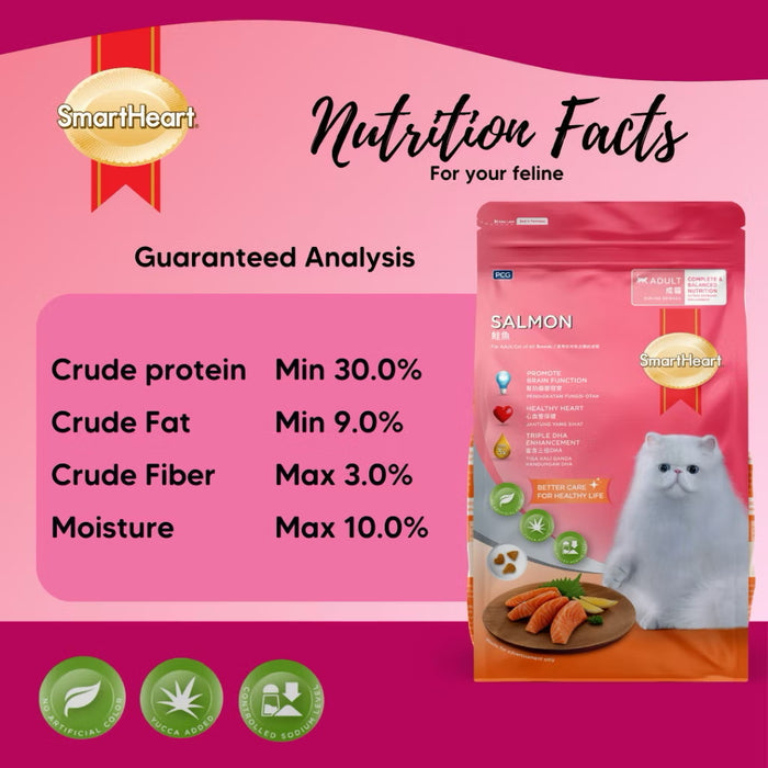 Smart Heart Adult Cat Food Salmon 3kg