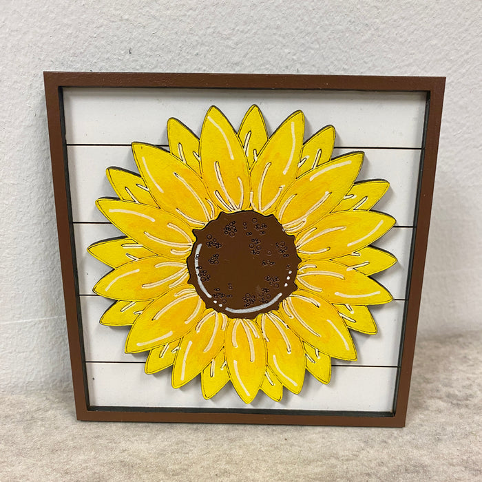 Sunflower on Shiplap