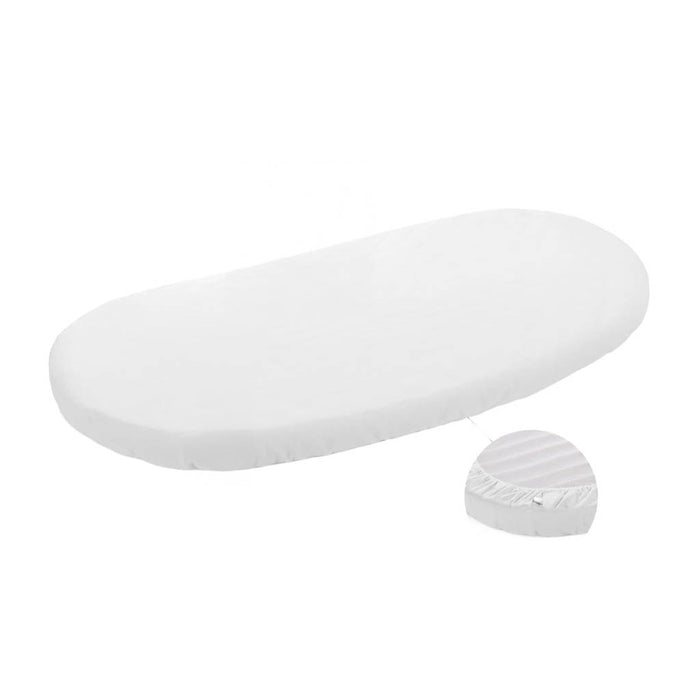 STOKKE® Sleepi™ Junior Fitted Sheet, White-Mattresses & Covers-Stokke-White-ANB Baby Store