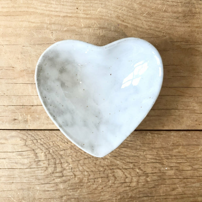Stoneware Heart Dish
