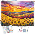Sunset Symphony Over Fields of Gold