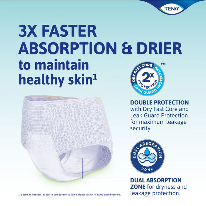 TENA Value Adult Diaper (Pants) for Reliable Comfort and Incontinence Protection - M10/L10/XL8