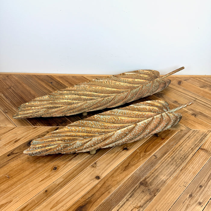 Textured Copper Leaf Tray, 2 sizes