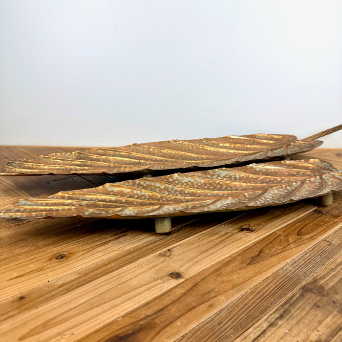 Textured Copper Leaf Tray, 2 sizes