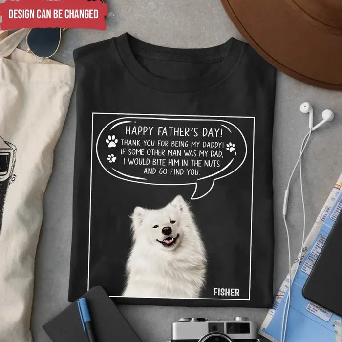 Thank You For Being Our Daddy - Personalized T-Shirt, Gift For Father's Day, Gift For Dog Lover - TS1197