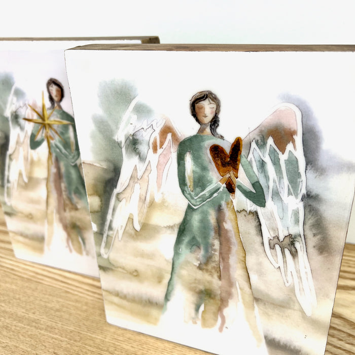 Watercolor Angel Blocks