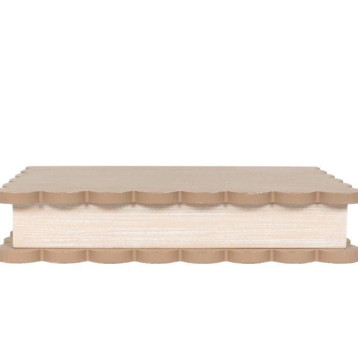 Wood Scallop Keepsake Box