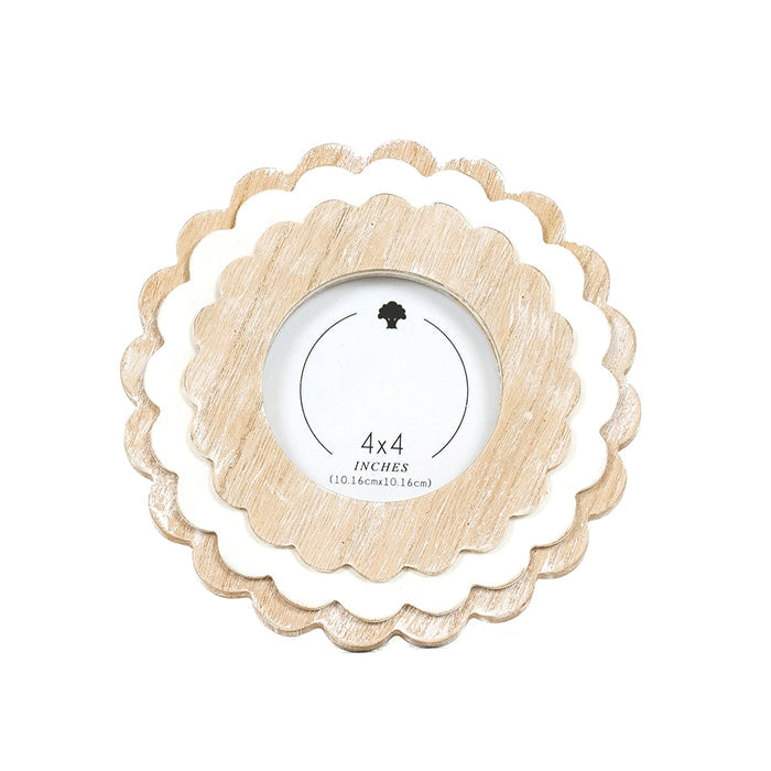 4x4 Round / Natural/White