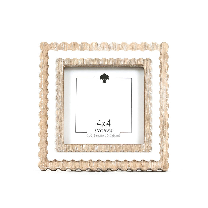 4x4 Square / Natural/White